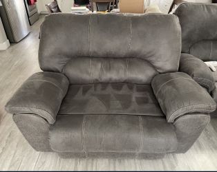 Grey Sofa Recliner Chair