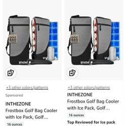 Golf Bag Cooler
with Ice Pack,