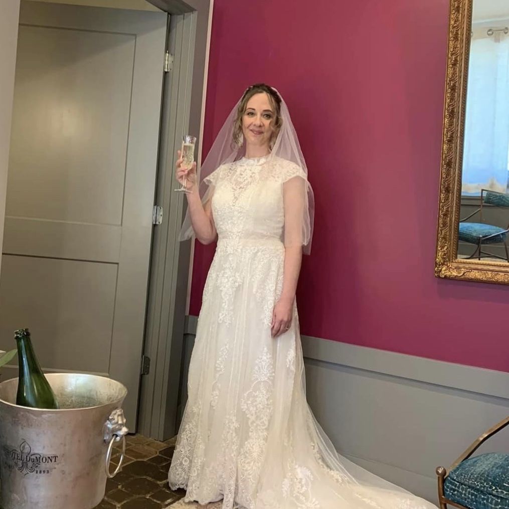 melissa sweet embroidered illusion mock neck wedding dress Melissa Sweet: Embroidered Illusion Mock Neck Wedding Dress for Sale in  Summerfield, FL