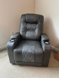Power Leather recliner