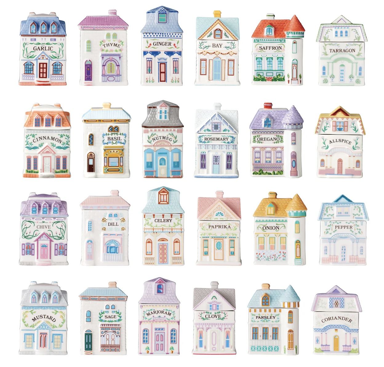 Lenox Spice Village 24-Jar Full Collection
