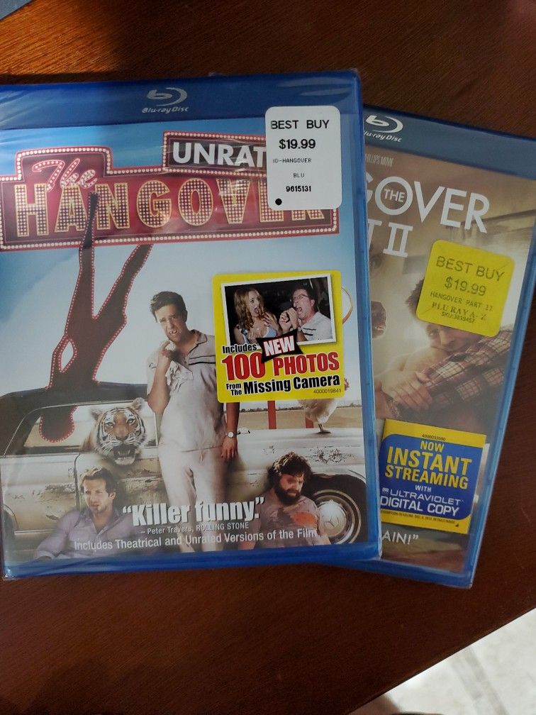 The HANGOVER UNRATED and HANGOVER PART2
