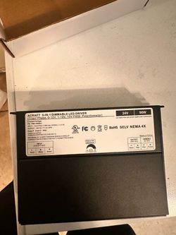 Acraft 24V 96W 5-in-1 Dimmable LED Driver w/Junction Box Selv Beam 4X