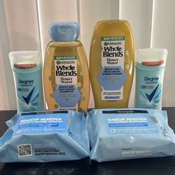 Garnier Whole Blends, Neutrogena Wipes, and Degree Deodorant Bundle