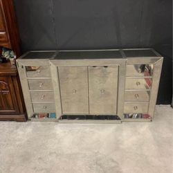 Omni Mirrored Buffet Originally purchased from Zgalleries for $2,200 Has two imperfections as shown in the pictures $400 Cash or E-pay RI Daily Deals 