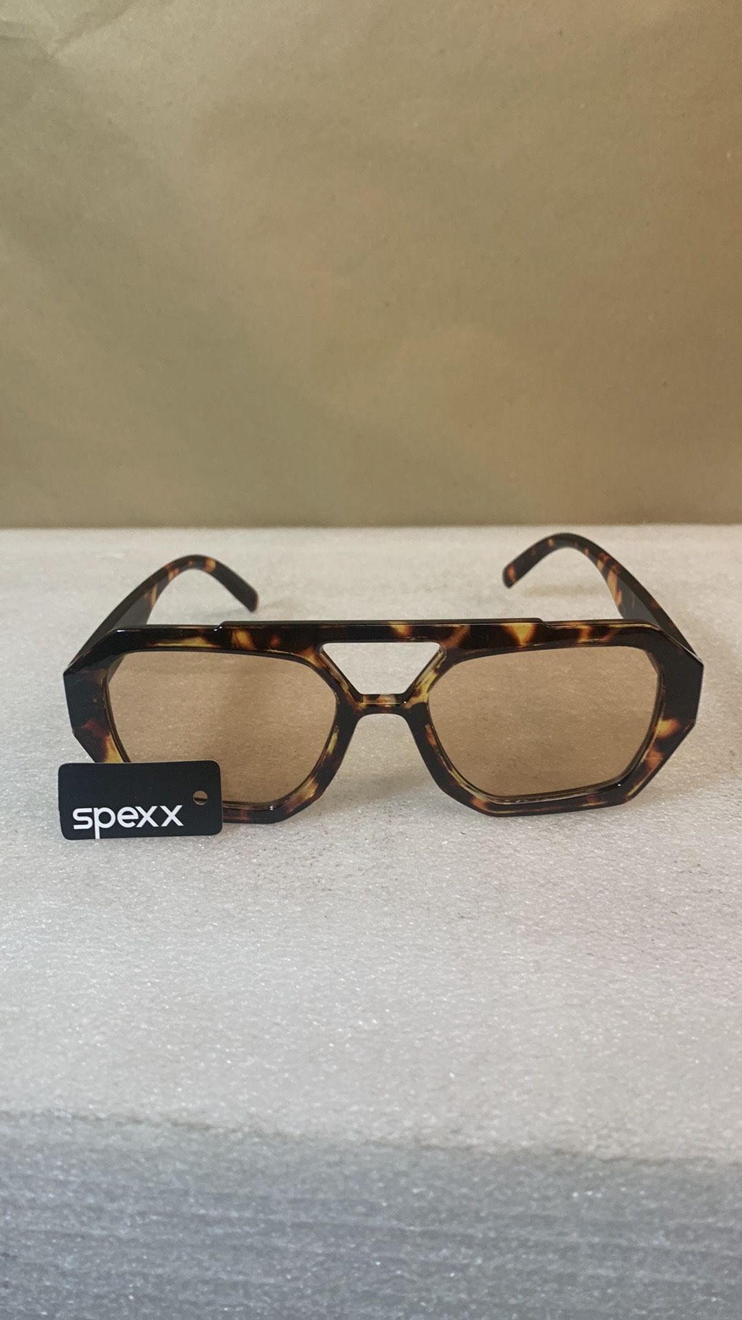 Spexx Casual Brown Leopard 🐆 Print Tinted Sunglasses