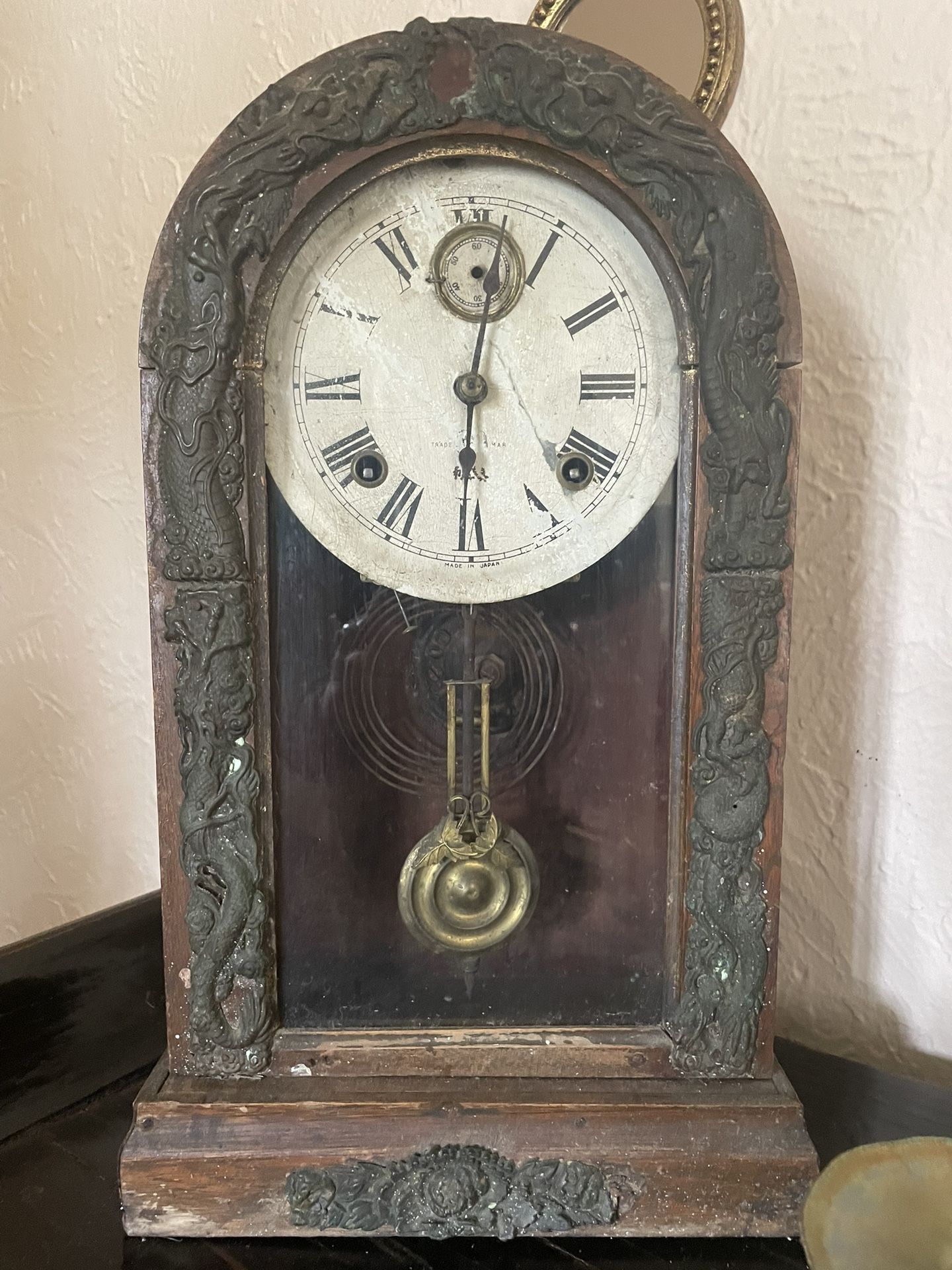 Antique Japanese Mantel Clock 