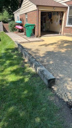 8” x 8” - 16’ treated timber