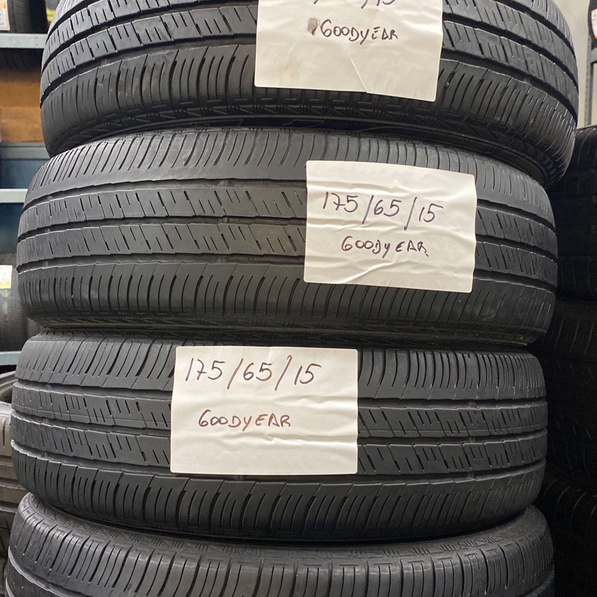 Matching Set Used Tires P175/65R15 Goodyear Assurance 1756515