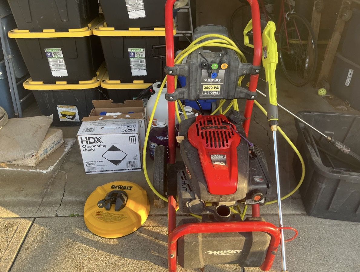 Husky 2600 PSI Pressure Washer Setup