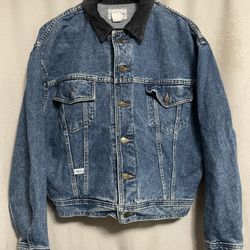 Marithé + François Girbaud Denim Jacket w/ Black Collar