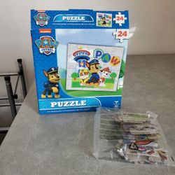 Paw Patrol And Wooden Jigsaw Puzzles 