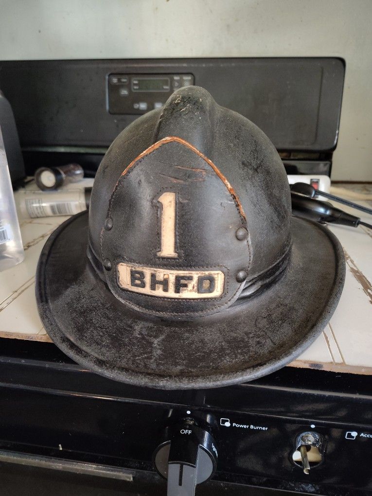 Authentic Vintage Fire Helmet
