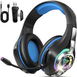 2.4GHz Wireless Gaming Headsets for PS5/PS4/PC/Switch/Xbox