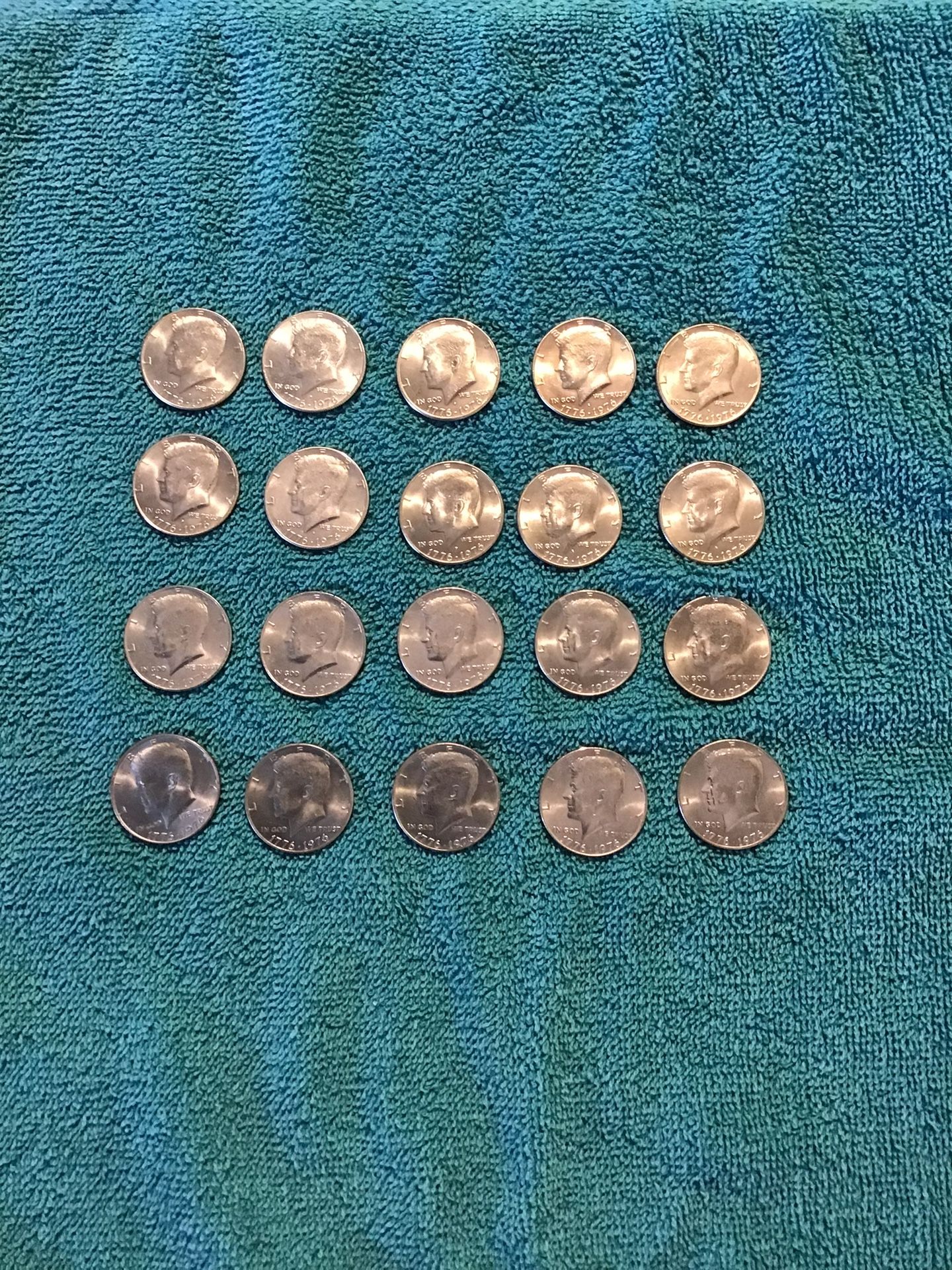 Kennedy Half Dollars 76 P&D -74 P&D -73 D Coins
