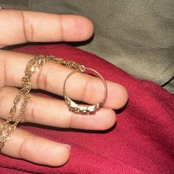 Nugget Ring & Chain $105 FOR BOTH TOGETHER 