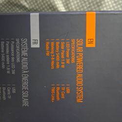 Solar power  sounds  system