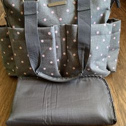 Diaper bag with changing pad $9