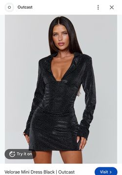 New Outcast Velorae mini dress is size XS.