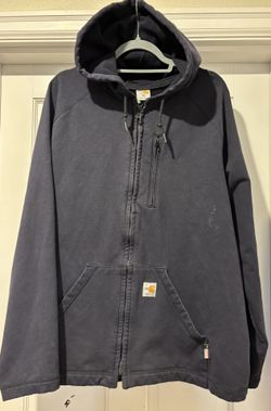 Carhartt Flame Resistant (FR) Navy Blue Hoodie, XL