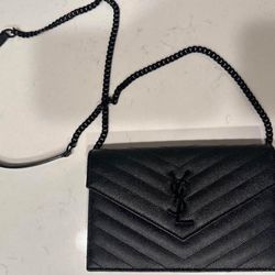 Like New Authentic YSL Small Envelope Flap Wallet on Chain