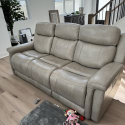 Leather, Electric Reclining Sofa, Loveseat, And Chairs Set