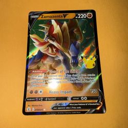 Zamazenta V - 018/025 - Pokemon Celebrations Sword & Shield Ultra Rare Card 