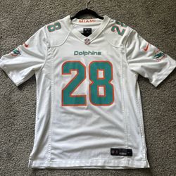 Men's Nike Devon Achane White Miami Dolphins Player Game Jersey Medium