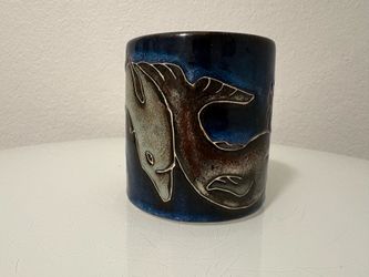 MARA Mexico Pottery Mug Whales