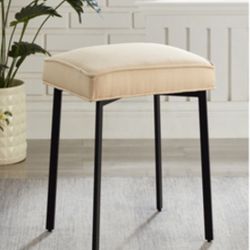 Rectangle Fabric Vanity Chair,Vanity Stool, 