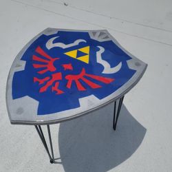 25-Inch Legend of Zelda Shield Epoxy Table