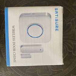 Door Chime, Satisure Wireless Door Open Contact Sensor Alarm Chime with 600 FT Range 58 Chimes 5 Volume Levels LED Indicators, Door Ringer Alert for B