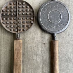 wagner ware sidney 1892 #8 cast iron waffle maker 