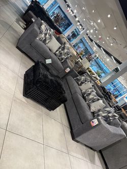 Gray Fabric Sofa Set 🥳🥳🥳