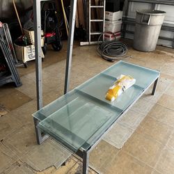 Tempered Glass Entertainment Table 