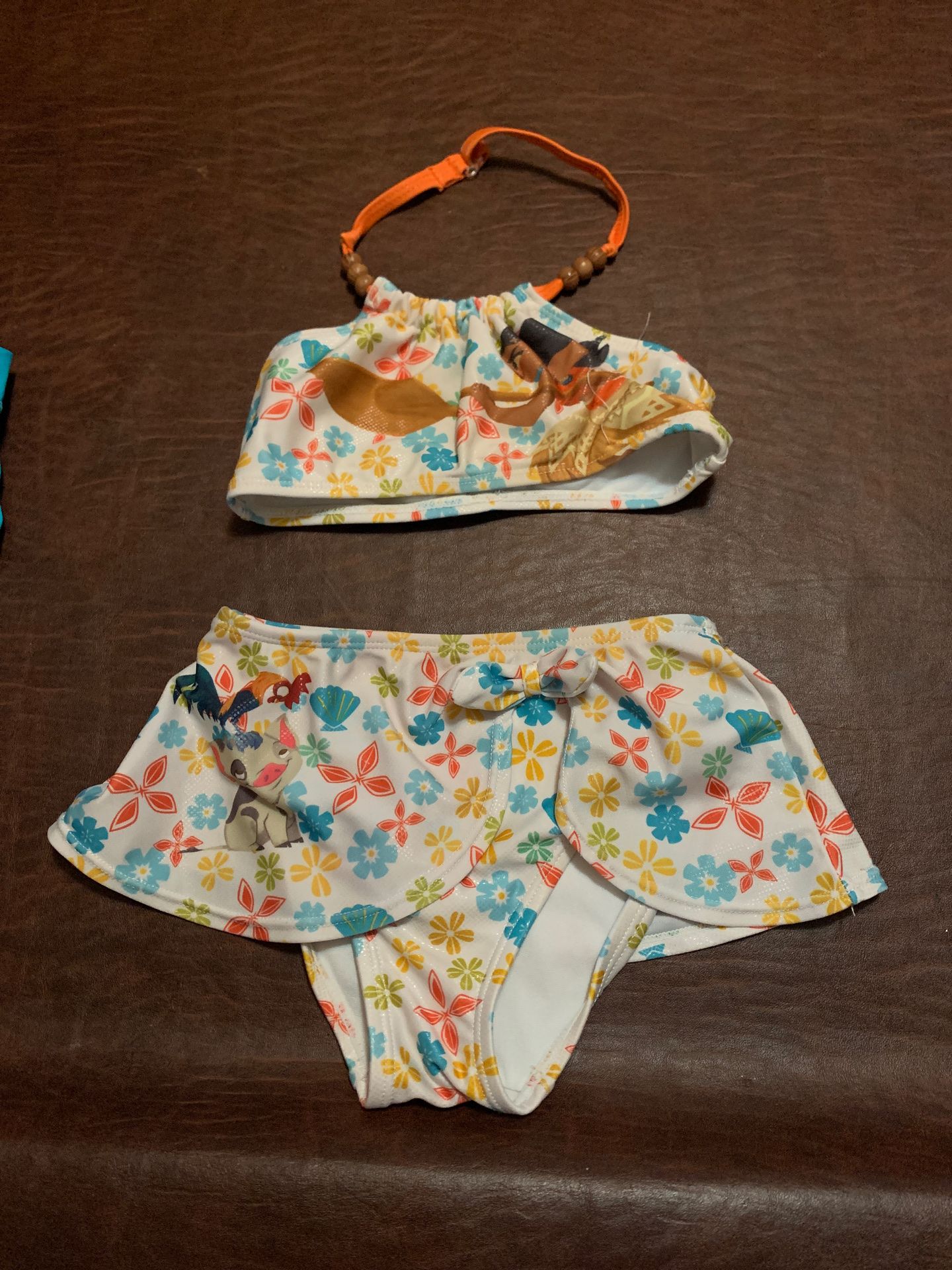 Girls 4t 2 piece bathing suit moana