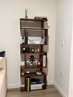 Modern BOOKSHELF - Dark Walnut Wooden