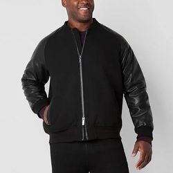 Shaquille O'Neal Men's Big and Tall Varsity Jacket with Dual Zipper(2XL, 3XL, 4XL, XL