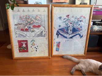 Two Michael Eisemann Prints, professionally framed. 24x36