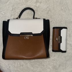 WHBM Shoulder Bag With Matching Wallet 