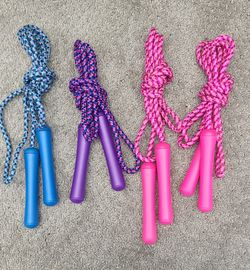 Jum Rope, Pink, Blue And Purple