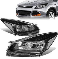 LA Zona Auto Parts 2013 to 2016 Ford Escape Headlights Luces Micas Calaveras Faros Focos 