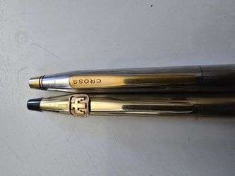 Cross Vintage Mechanical Pencil Set Gold Filled/Silver Tone w/ Extra Leads