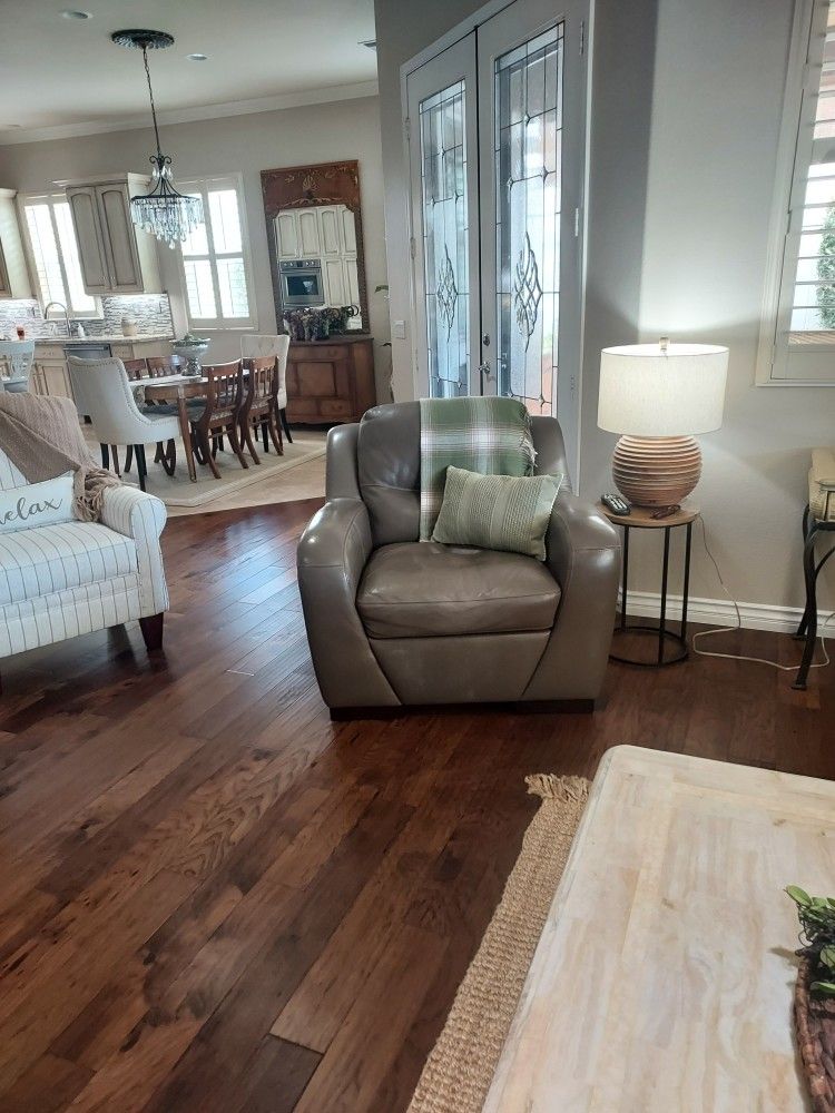 Leather Couch And Matching Leather Chair