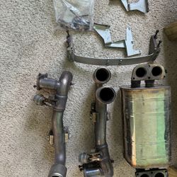 Ferrari F430 Exhaust Muffler with brackets and hardware