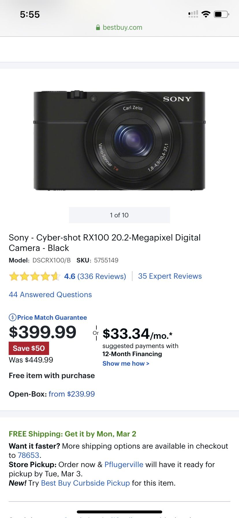 Selling my Sony camera with leather case