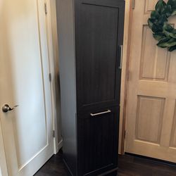 Free dark brown cabinet