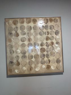 Large Neutral Abstract Circle Canvas Wall Art