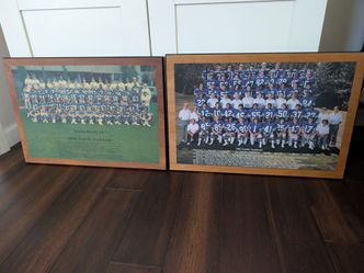 Vintage Seahawks laminated photo print