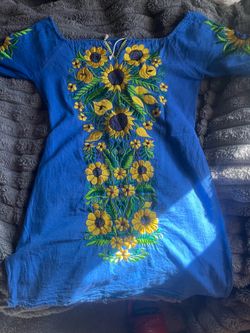 Mexican dress sunflower